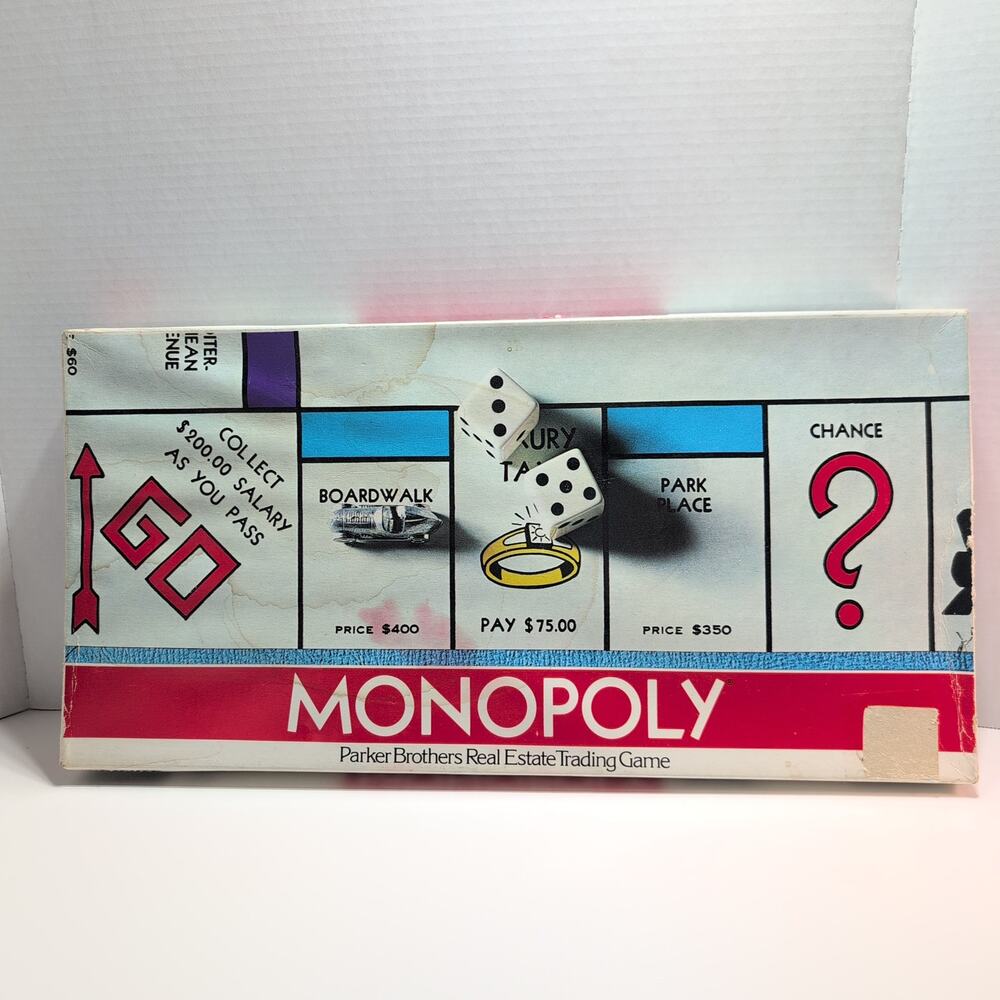 Vintage 1960's Monopoly Game Parker Brothers *Complete*